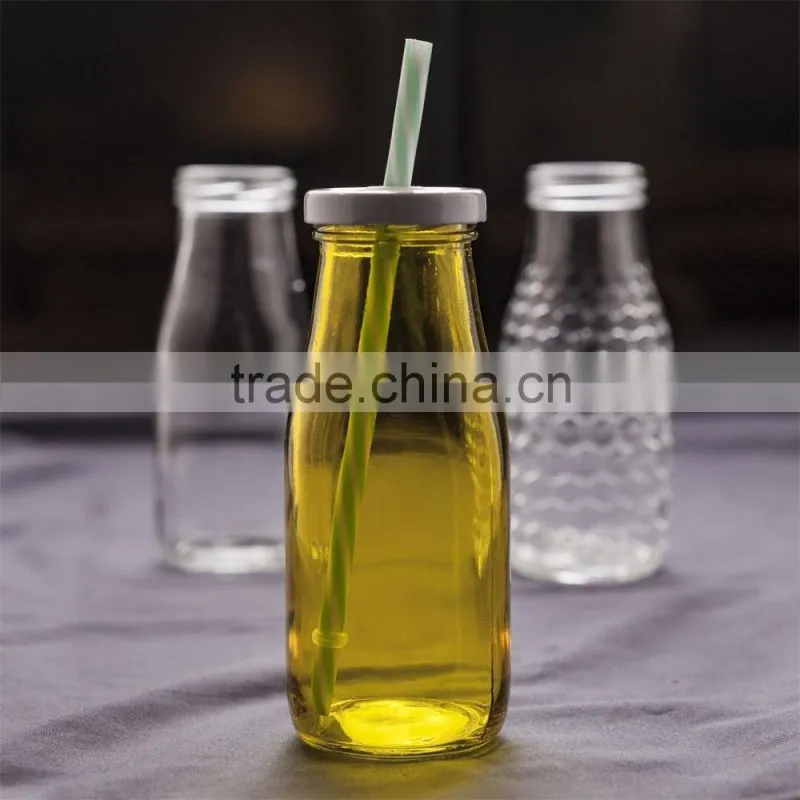 scale clear glass milk bottle spray color translucent glass milk bottle