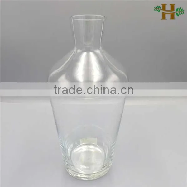 Hand blown clear glass flower pots wholesale