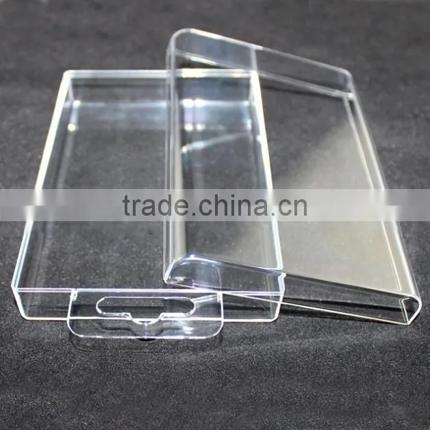 China Supplier Transparent crystal plastic packaging box for electronic, clear plastic box