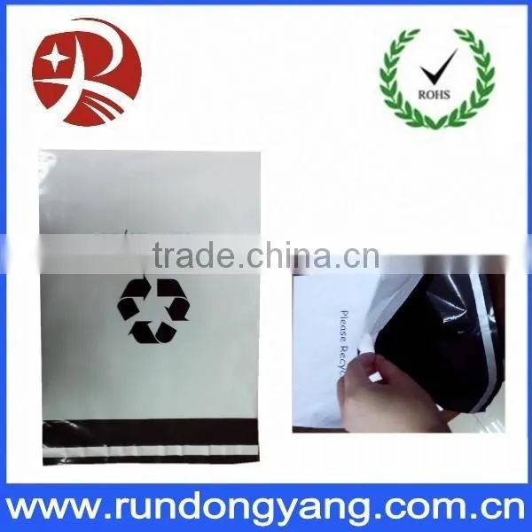 Printed grey plastic mailing poly bags with self adhesive