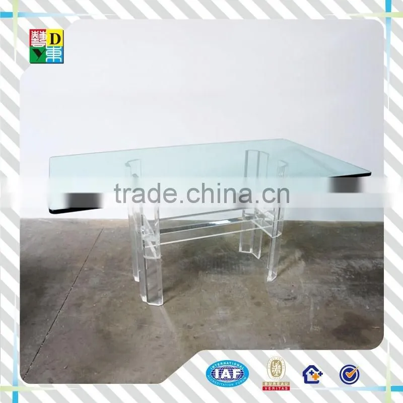 Factory wholesale square acrylic dinning table from Shenzhen Yidong