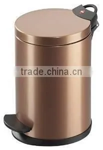 Metal decorative outdoor garbage can