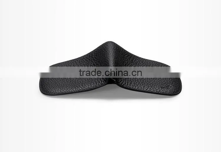 Wholesale wallet leather men minimalist card wallet with RFID blocking
