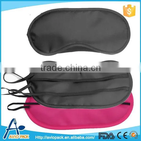 Inflight polyester eye shade for travel sleeping