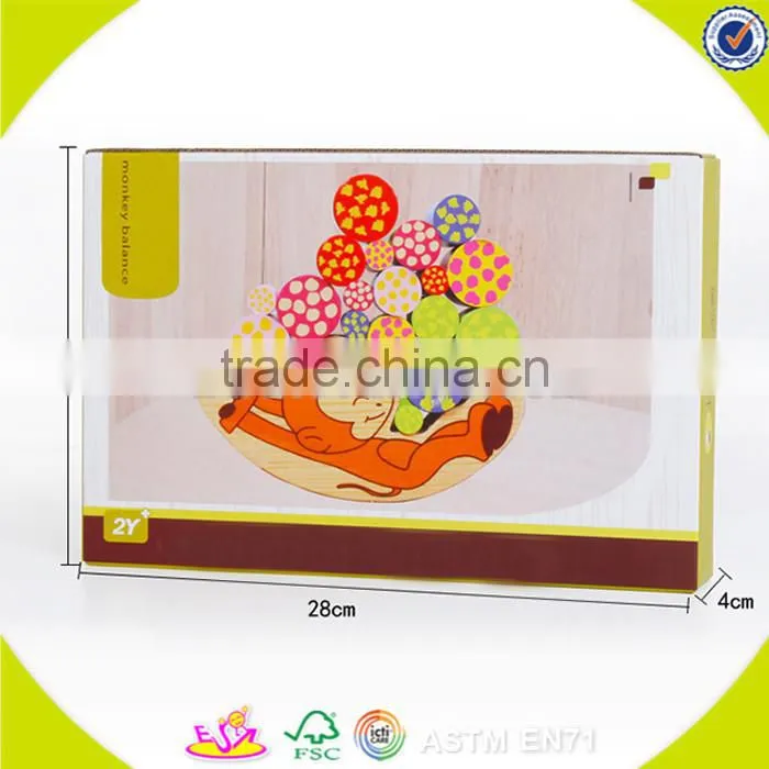 wholesale Wooden Balance game toy for kids,Cheap balance game toy,DIY colorful wooden balance game toys W11F046