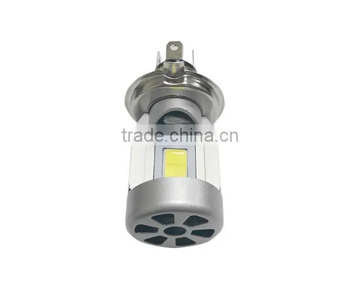 Motorcycle LED light bulbs and light and clear Three jaw H4 headlamps