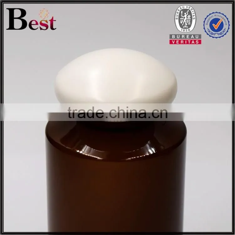 150ml custom made plastic bottle cosmetic amber custom made plastic bottle with special design cap