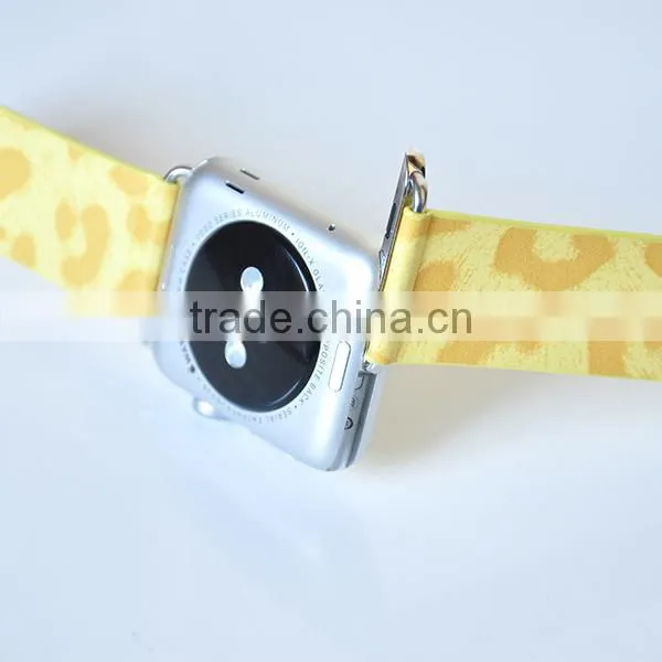 for iwatch band PU leather wristwatch strap with adapter for apple watch