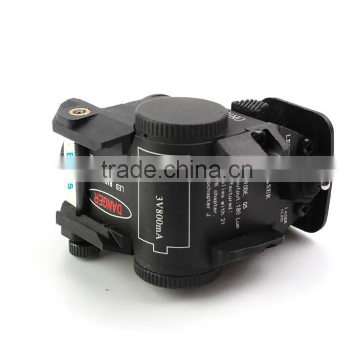 Super compact tactical subzero working green laser sight with 180 lumens CREE Q5 led laser flashlight