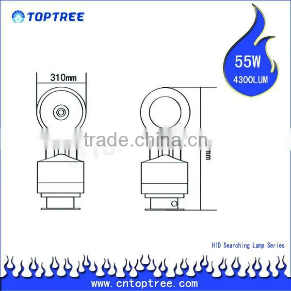 Motorized Remote Control HID Spotlight 35W 55W Driving Spot Flood lights SUV ATV 4WD 4X4