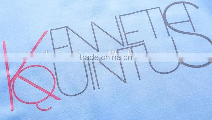 Cheaper customized designs fashionable ladies printed hoodies&sweatshirt CVC60/40 fleece crewneck hoodies&sweatshirt