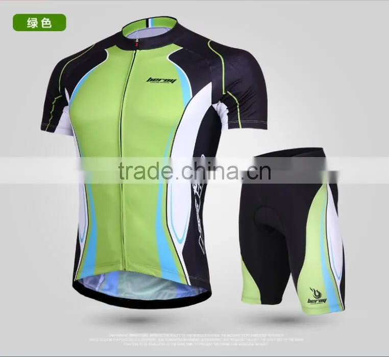 BEROY Hot Selling Reflective Mountain Bike Cycling Jersey and Padded Cycling Pants