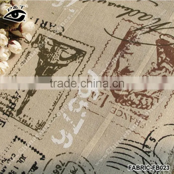 5m/pack cotton linen fabric 150cm Stamp Design Printed Canvas Fabric Zakka Fabric Household DIY Textile