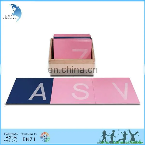 EN71 Preschool Montessori Educational Materials Kids Language montessori sandpaper letters