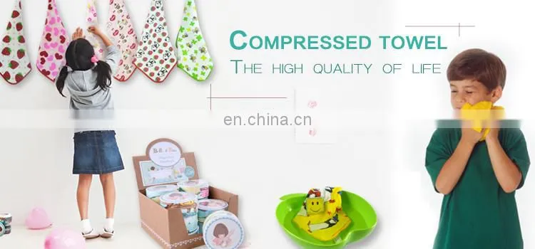 round shape magic compressed towel for supermarket & promotion gift
