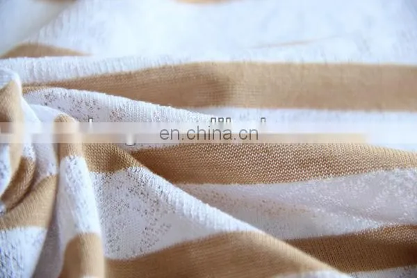 T/C LACE STRIPE KNIT FABRIC