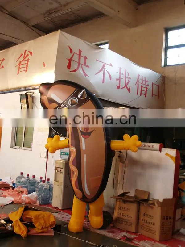 new style popular inflatable costumes walking mascotof sausage for advertising