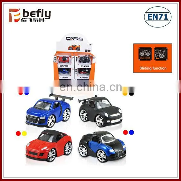 Children sliding alloy car play set