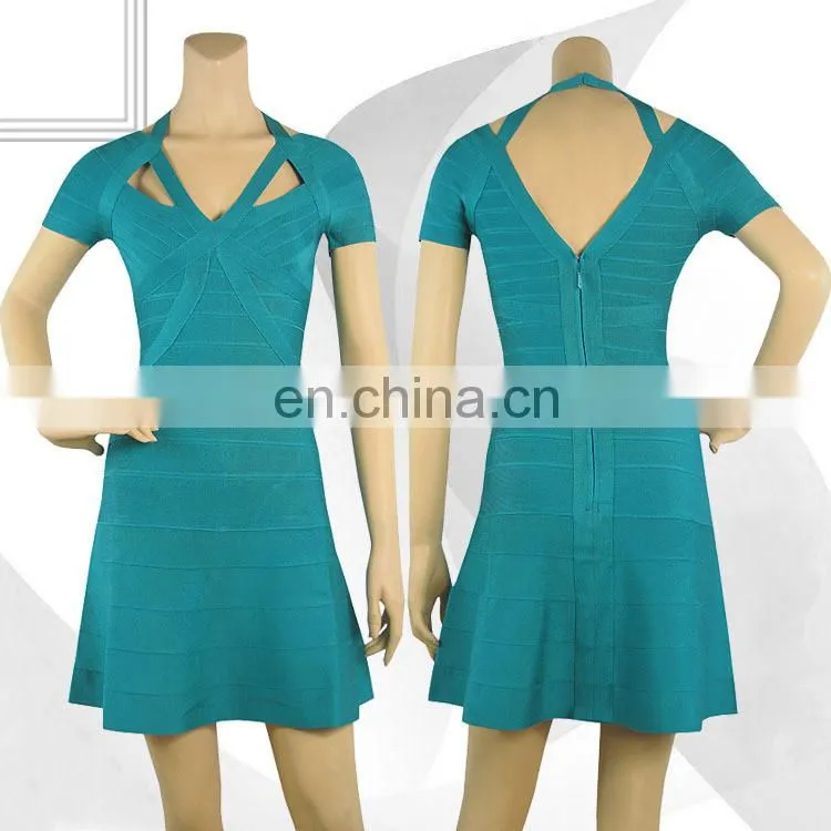 2016 halter evening bandage dresses of party for girls of 12 years