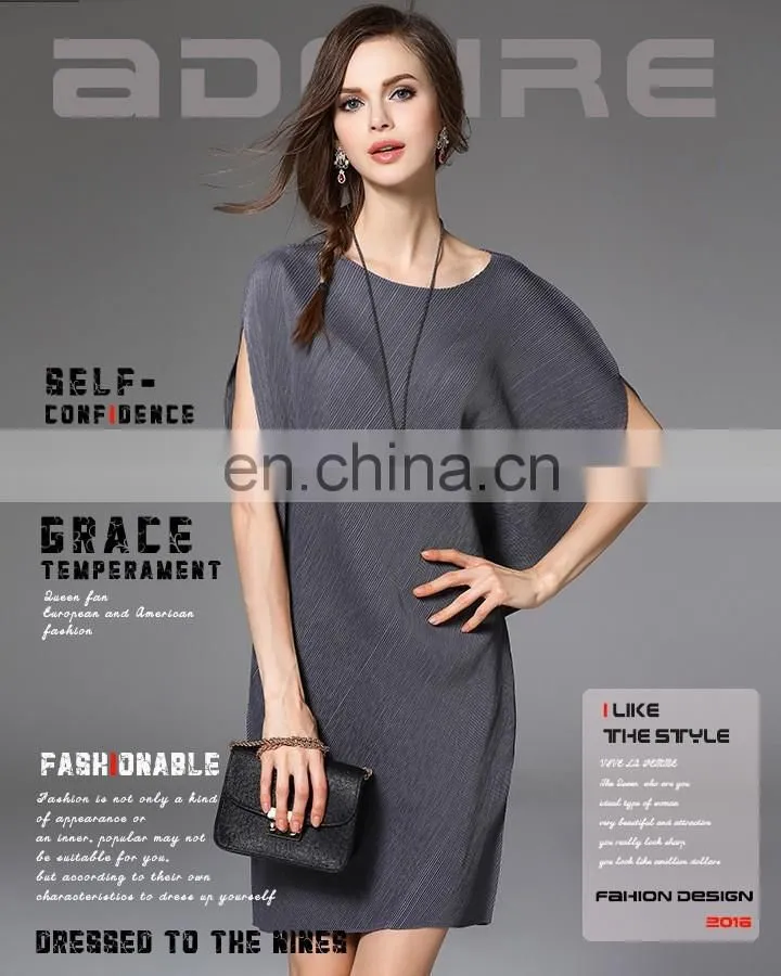 OEM service latest fashion pleats clothes women pleats issey dress