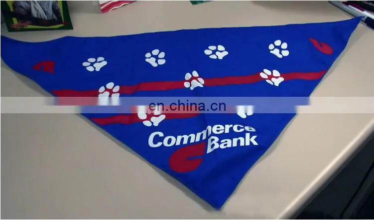 Fashion pet embroidered neck warmer soft bandana fleece