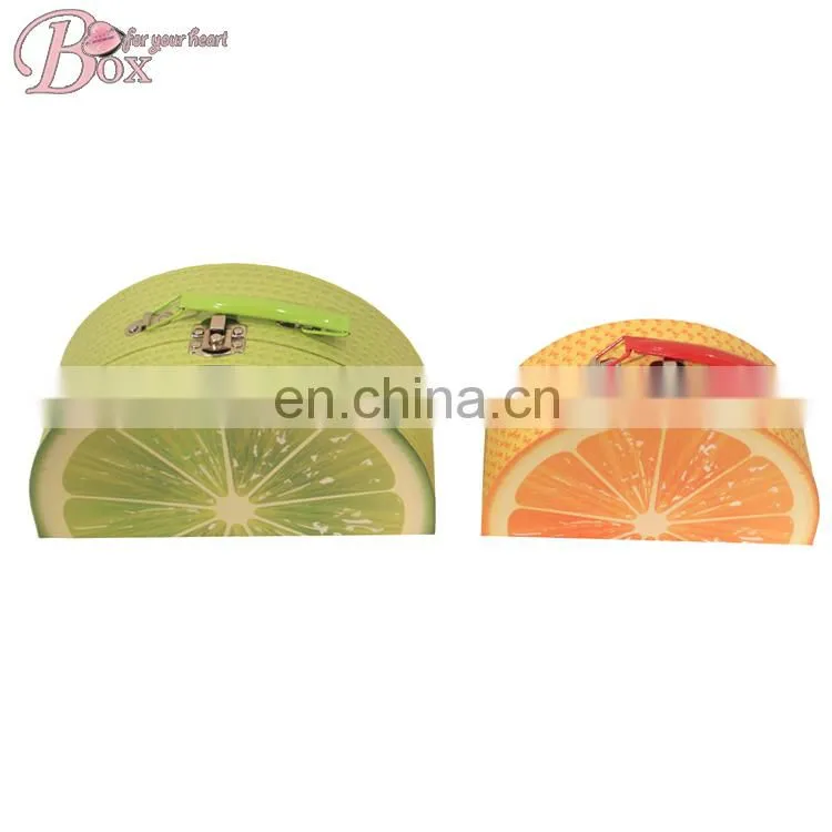Summer Fresh Fruit OEM Cardboard Cute Children Suitcase