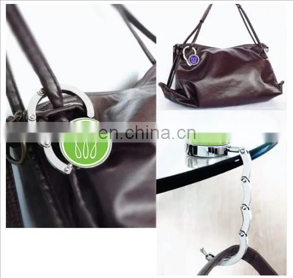2017 Engraved Logo Decorative Desk Handbag Hook