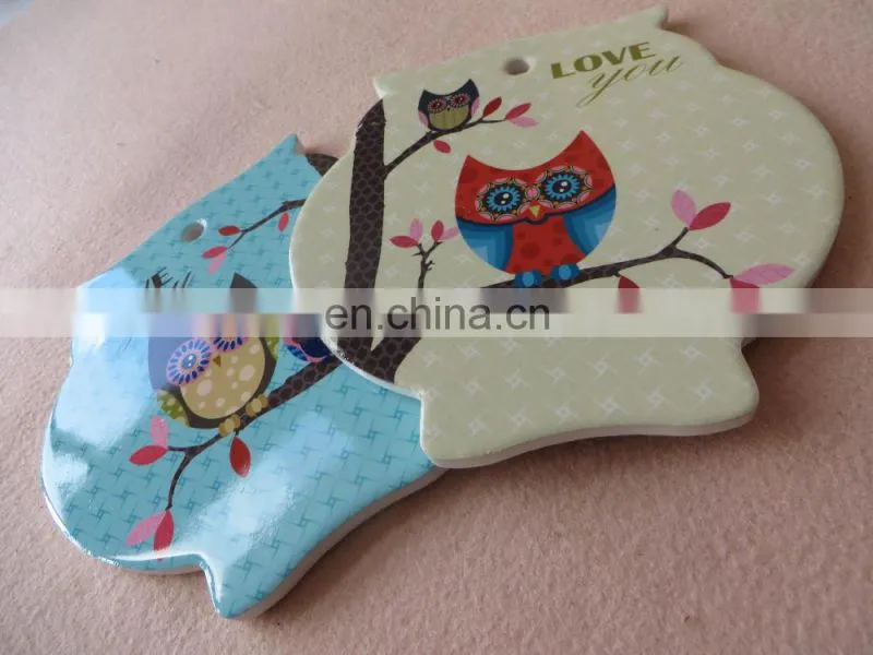 customize design bulk printed pocerlain ceramic plate, handmade ceramic coaster