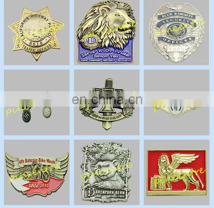 custom promotion metal eagle badge