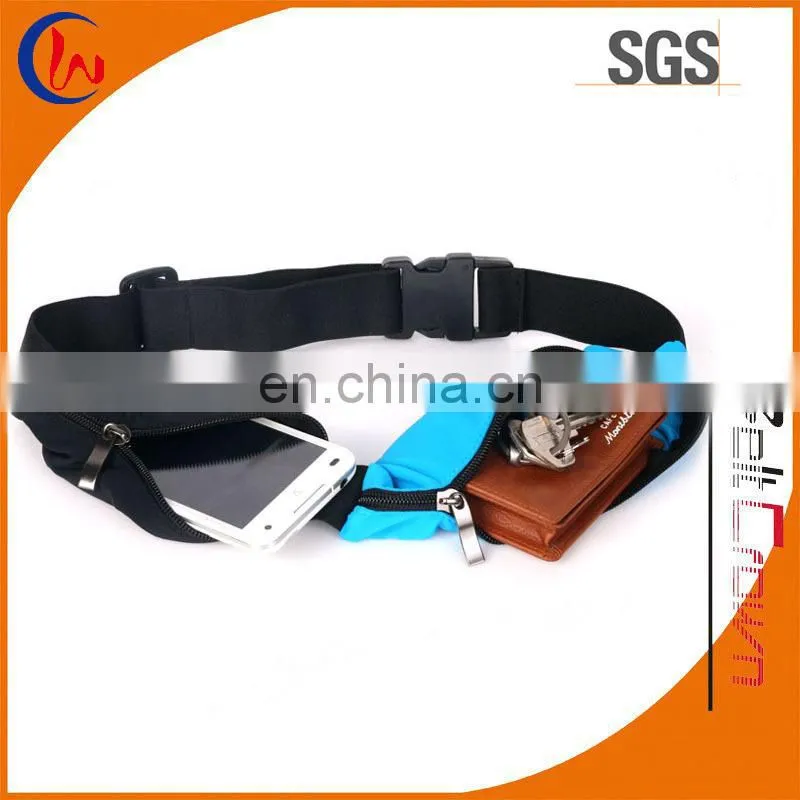 Woven Logo Elastic Waist Belt Bag Storage Bag