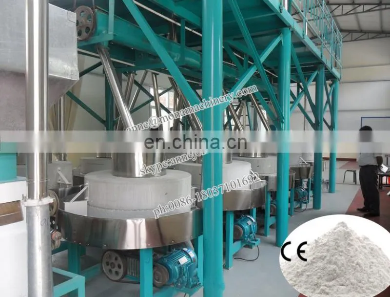 Fob price of 80 tons per day full automatic flour stone mill for sale