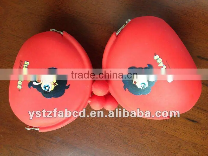 2016 Hottest sale Imprinting Silicone coin purse lady's wallet high quality coin purse from china