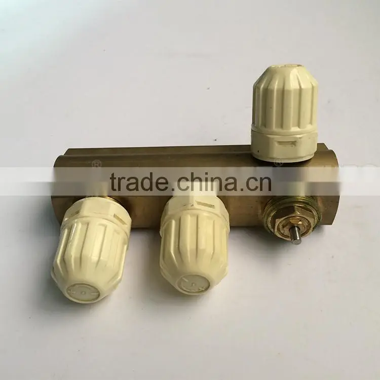 Wholesale price BST / NPT gas water distribution floor heating manifold with valve