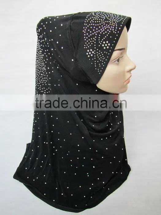 A553 Newest LONG HIJAB COVER WITH FULL crystal beading