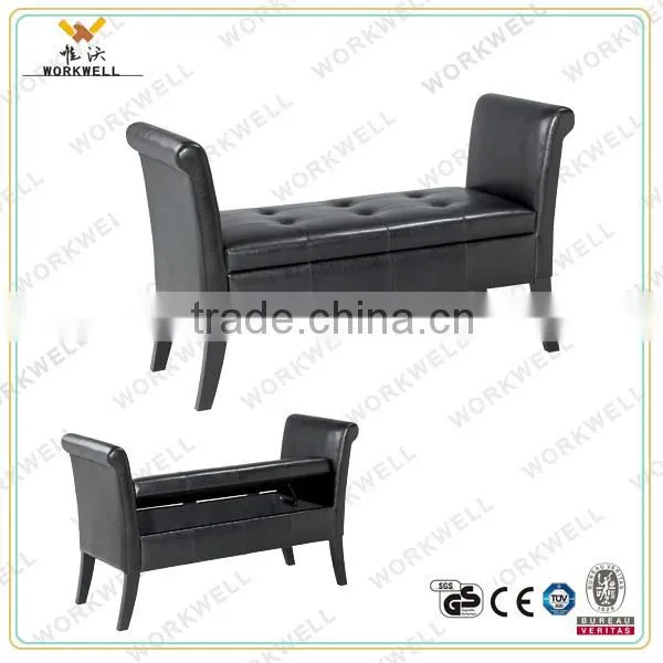 WorkWell high quality PU leather dining room lounge chair with Rubber wood legs Kw-D4174