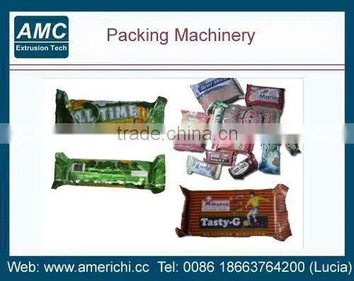 Horizontal packing machines for biscuits