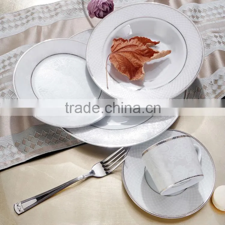 tangshan bone china porcelain dinnerset with ring decal