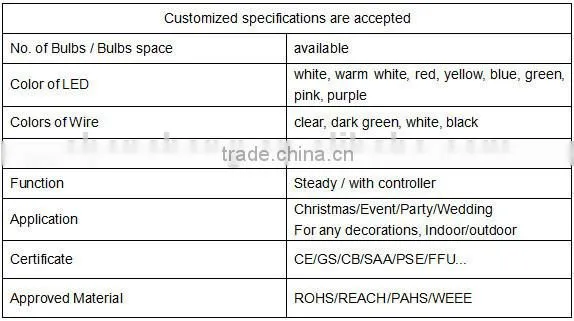 led mini lights holiday decoration