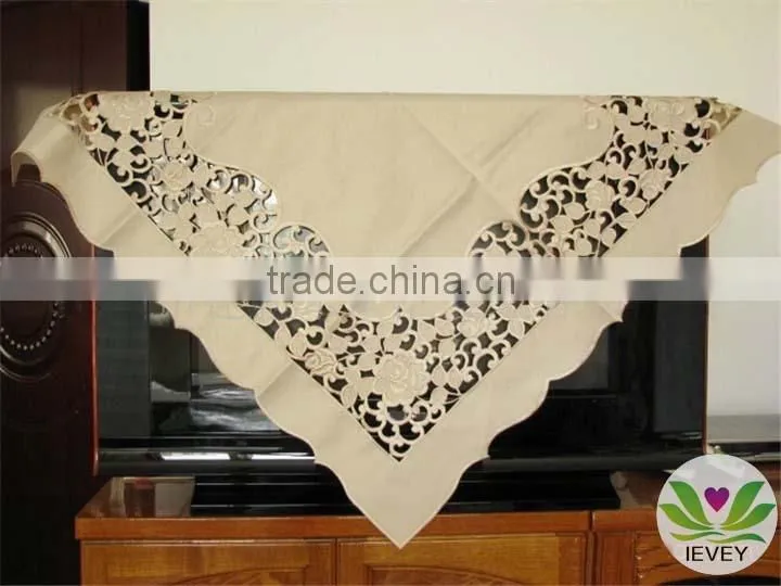 100% cotton damask tablecloth hemstitch table cloth luxurious tablecloth pink fancy tablecloth
