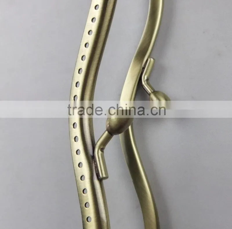 pretty little cheap antique brass metal clutch frame