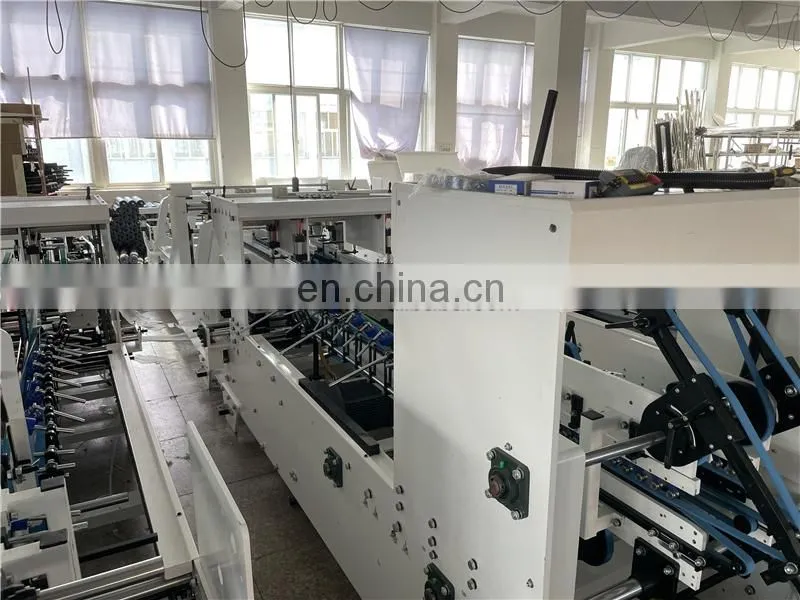 GDFG900 high speed carton paperboard silk stocking candy box folding gluing machine, Automatic Crash Lock Bottom Folder Gluer