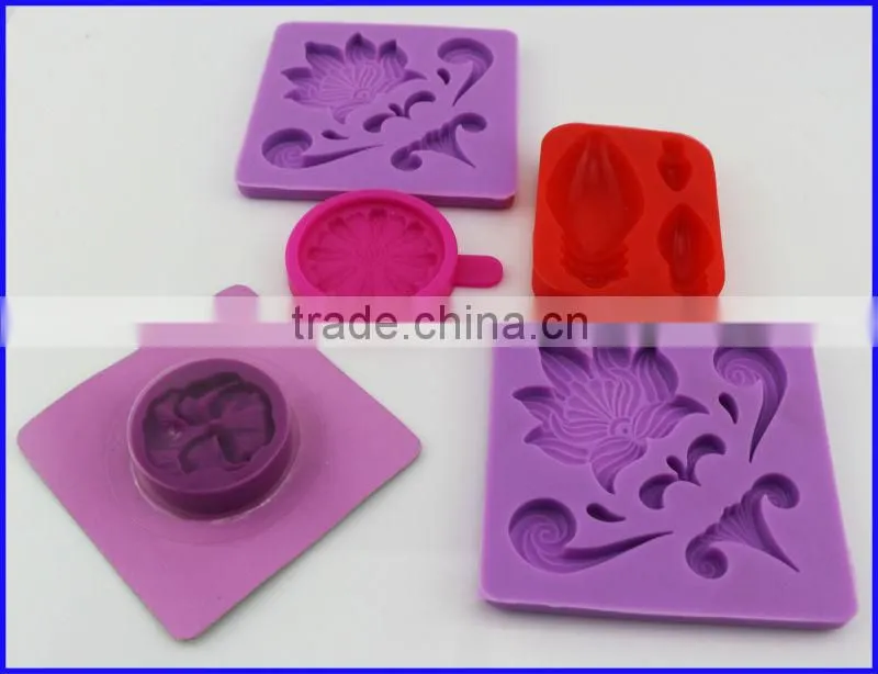 Custom Design Gum Paste Mould Silicone Models Fondant Mold Resin mold