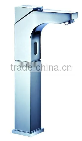 Nicor C-03A Two Functions Brass Deck Mounted Polished Chrome Bathroom Tall Automatic Sensor Faucet