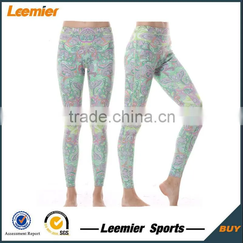 Girls' custom sublimation slim fit gym short