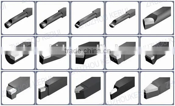 P30 type A brazed tips solid carbide cutting tips for lathe turning tools