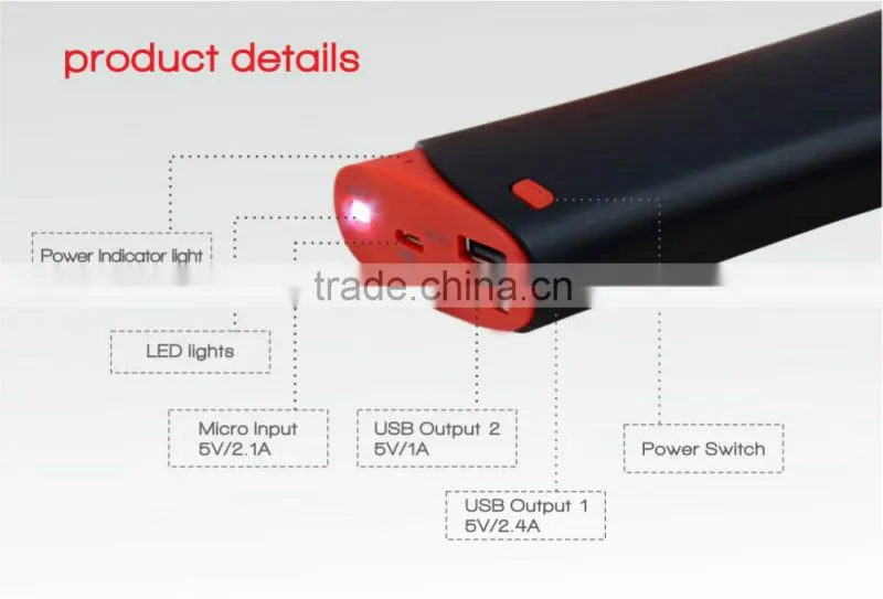 2016 mobile power bank 13000mah