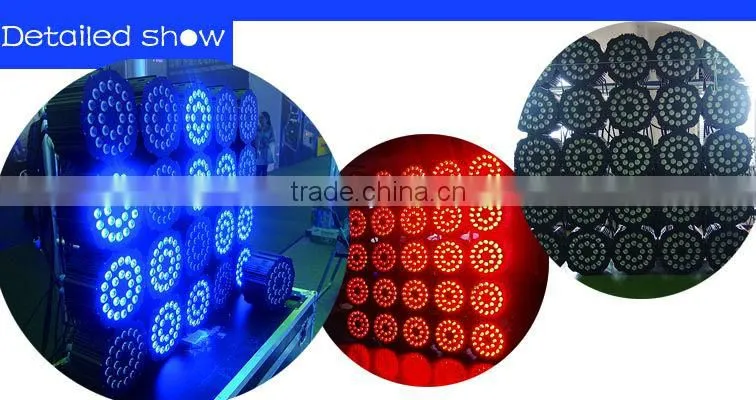 LED PAR LIGHT RGBWA UV 6in1 24X12W FLAT PAR