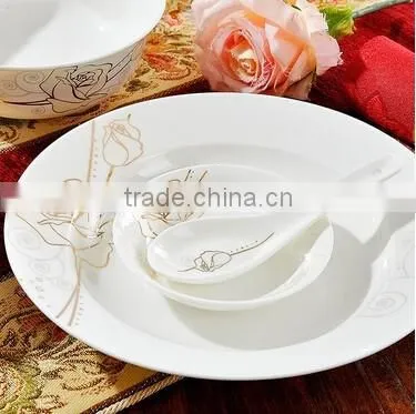 56 pcs flower dinner plate