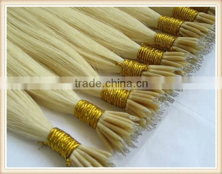 European 100% remy human nano ring hair extension sample welcomed