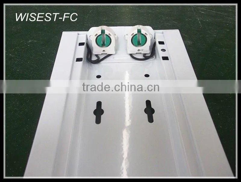 T8 double tube SAA CE ROHS kitchen fluorescent light covers 2x18w with pc cover